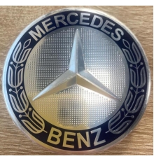 Наклейки на диск  Mercedes, металлические 74мм.