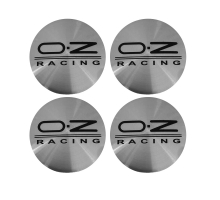Наклейки на диски OZ Racing хром, металлические, 60мм