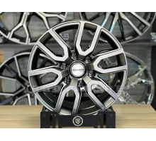Диск литой Khomen Wheels  KHW1723 R17 6*139.7 8j ET25 Dia 106.1 (Toyota LC Prado/Lexus GX) Gray