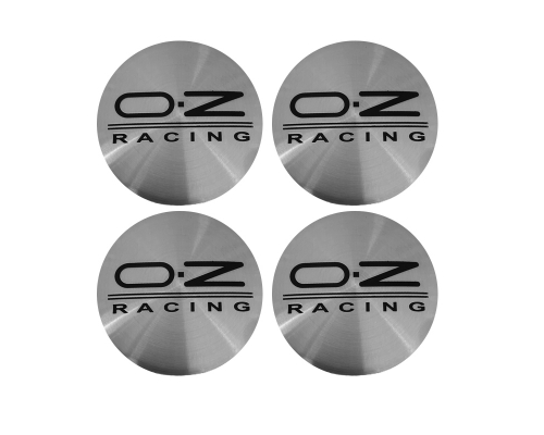 Наклейки на диски OZ Racing хром, металлические, 60мм