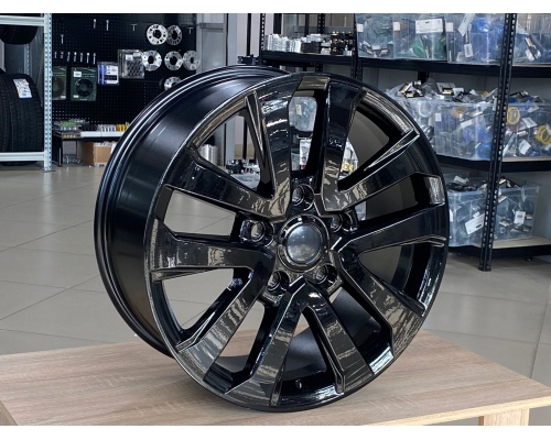 Диск литой Khomen Wheels  R20 5*150 J8,5 ET58 D110,1 (LX570/LC100/LC200) Black