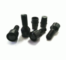 Болт колесный (секретный) 14*1,5 конус H=27 60 cone black