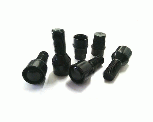 Болт колесный (секретный) 14*1,5 конус H=27 60 cone black