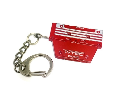 Брелок "Крышка двигателя VTEC"металл 4*2,5см