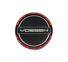 Значок vossen 60 мм трехсоставной Красный+черный