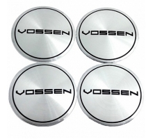 Наклейки на диски vossen 64 мм хром, 4 шт