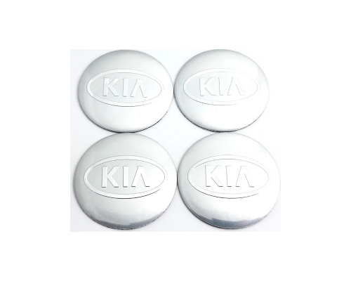 Наклейки "Киа сер.", на диски,д 6 см, металл Наклейки "Киа сер.", на диски,д 6 см, металл