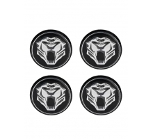 Наклейки "Тигр черная" на диски,д 5,6 см, металл