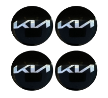 Наклейки на диски "КИА чер. новый", д 5,6 см, металл