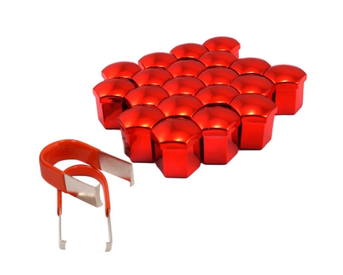 К-т декоративных колпачков ключ-21 Красный