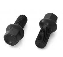 Болт колесный сфера 14*1.5 27 мм,  ключ 17мм, черный (S17D27(R14)BC)