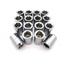 Гайка колесная 12x1,25 конус, высота 32мм, Dголовы 20мм, внутренний шестигранник, черный