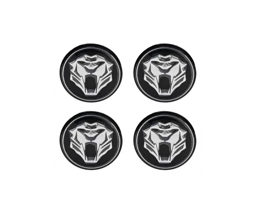 Наклейки "Тигр черная" на диски,д 5,6 см, металл