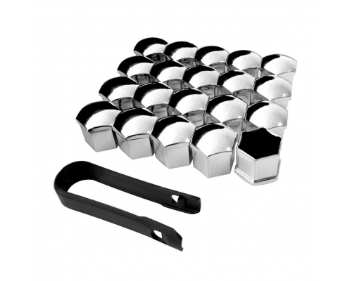 К-т декоративных колпачков ключ-19 темный хром