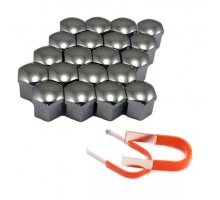 К-т декоративных колпачков ключ-19  титаниум