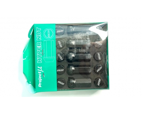 Гайка колесная Project U 12*1.5 черная