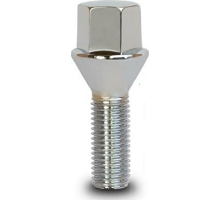 Болт колесный 12*1.25 28 мм конус 17 ключ хром