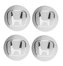 Наклейки на диски Хонда серебряные металлические