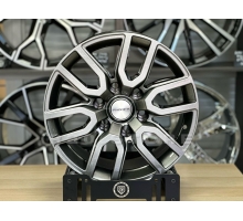 Диск литой Khomen Wheels  KHW1723 R17 6*139.7 8j ET25 Dia 106.1 (Toyota LC Prado/Lexus GX) Gray